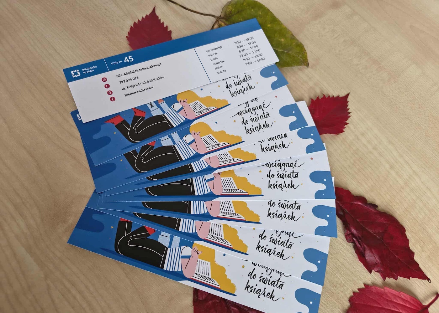Ulotki filii nr 45 Biblioteki Kraków