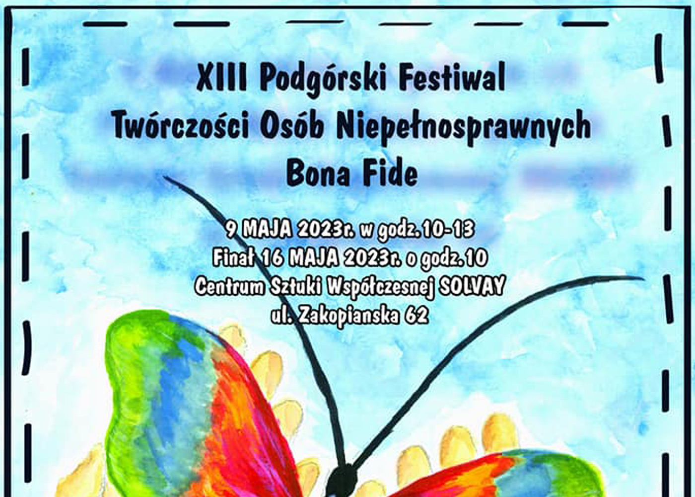 Plakat ilustrujący informację o XIII edycji Festiwalu.