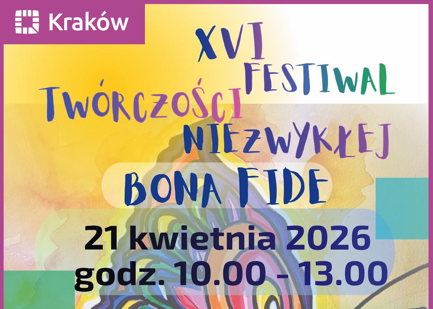 Obrazek promujący XVI edycję Festiwalu Twórczości Niezwykłej Bona Fide